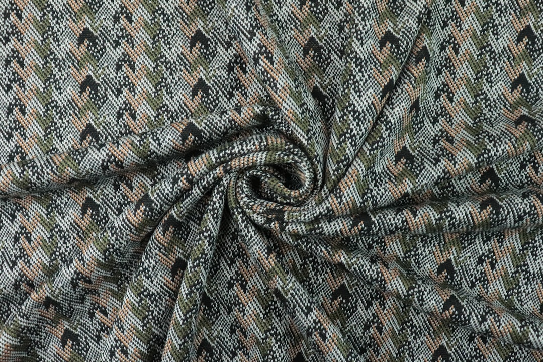 Maille de laine en gros plan avec texture visible